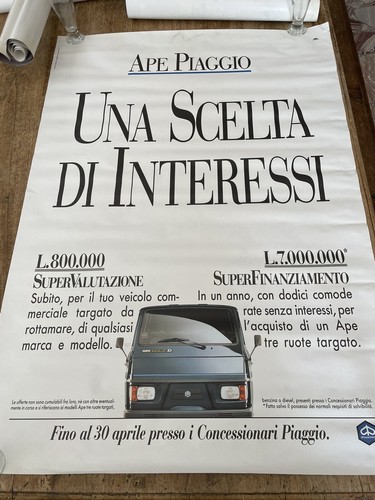 Poster piaggio ape - piaggio,