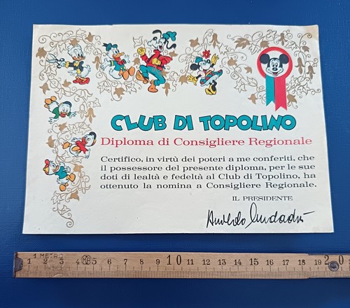1336a club topolino diploma - 1336a,