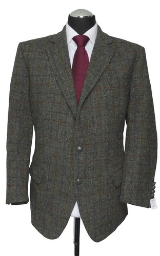 Harris tweed giacca grigio - tweed,