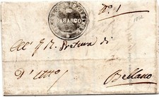 CASARGO , 1842 , PREFILATELICA con testo per BELLANO .
