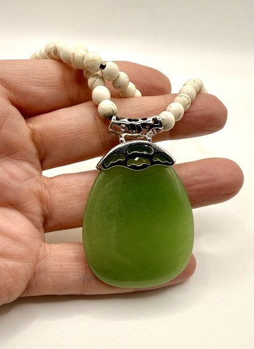 Collana perline magnesite - perline,