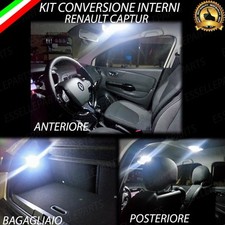 KIT FULL LED INTERNI RENAULT CAPTUR PLAFONIERA ANT + POST + LUCE BAGAGLIAIO