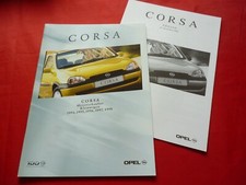 Opel Corsa B Special City Viva Edition 100 depliant brochure + listino prezzi 1999