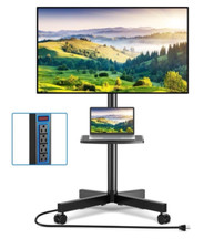 Carrello mobile con presa - carrello, tv