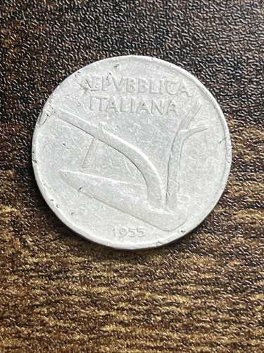 1955 italy ten lire - 10,