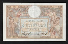 Francia, 100 franchi, 1934