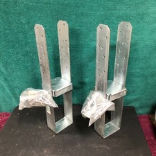 CBSQ44 - Galvanized Standoff Column Base for 4x4 "New old stock" READ