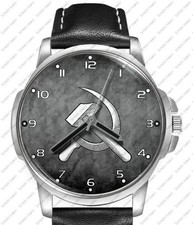 Bellissimo Orologio da polso Soviet Hammer Sickle Comunismo URSS Unico