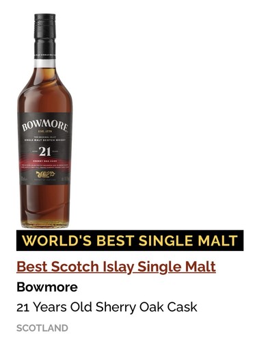 Bowmore years old - bowmore,