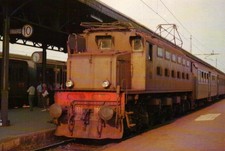 CARTOLINA LOCOMOTIVE ELETTRICHE FS - E.326.006 BREDA - VERONA 1981