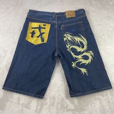 EVISU pantaloncino jeans uomo