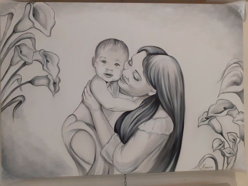 Quadro maternità capezzale - quadro,