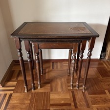 Set 3 tavolini vintage legno