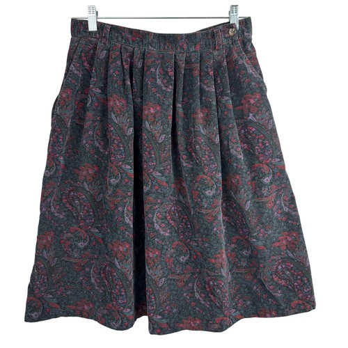 Vtg bean corduroy floral - bean,