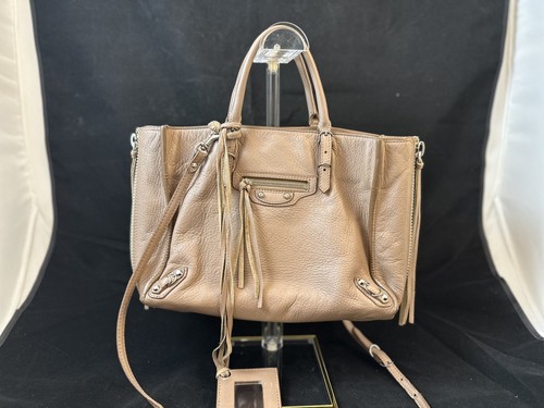 Balenciaga papier beige zip - a4,
