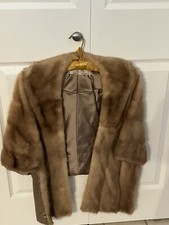 Stola pelliccia visone biondo