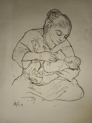 Corrado cagli maternita 1969 - "maternita",