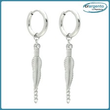 orecchini uomo cerchio acciaio