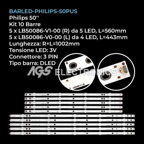 Kit barre strip led - 10,