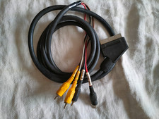 CAVO SCART/ 4 RCA AUDIO/VIDEO CON COMMUTATORE IN/OUT LUNGHEZZA 1,5MT