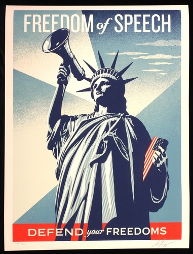 Shepard fairey freedom - fairey, of