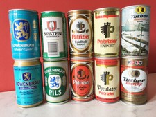 10 German Beer Cans - 1980s -