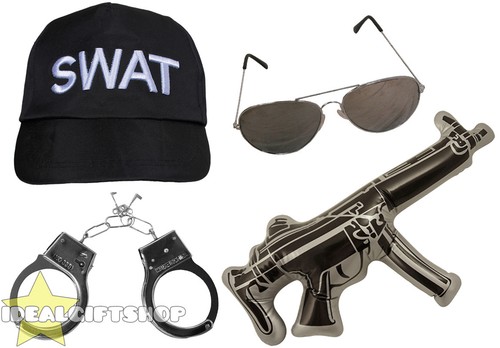 Set accessori swat adulti - set,