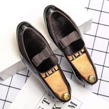 Mocassini scarpe casual da uomo alla moda slip on business ballerine fiocco scarpe da guida taglia