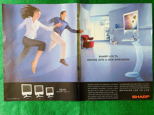Sharp lcd aquos poster - tv,