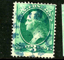 Fancy Cancel BLUE PATENT 3
