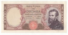 10000 LIRE MICHELANGELO DECR  04/01/1968