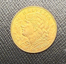 Svizzera 1911 oro franchi - svizzera, 10