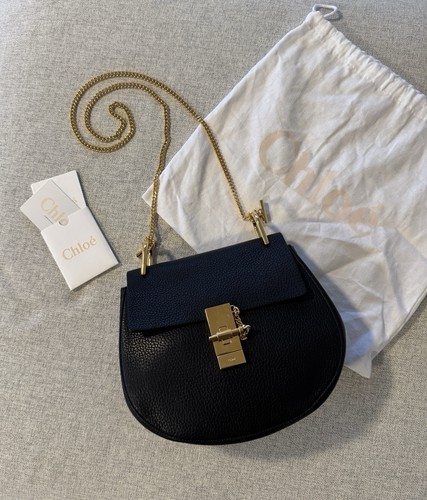 Borsa media chloé drew - chloé, nera