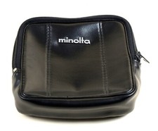 MINOLTA BORSETTA IN PELLE DA CINTURA PORTA ACCESSORI IN ECCELLENTI CONDIZIONI