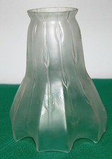 Antico ricambio in vetro (tulipe) bianco per applique-lampada-lampadari ('900)