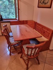 Tavernetta country : credenza, tavolo, sedie, panca angolare - Casale Monferrato