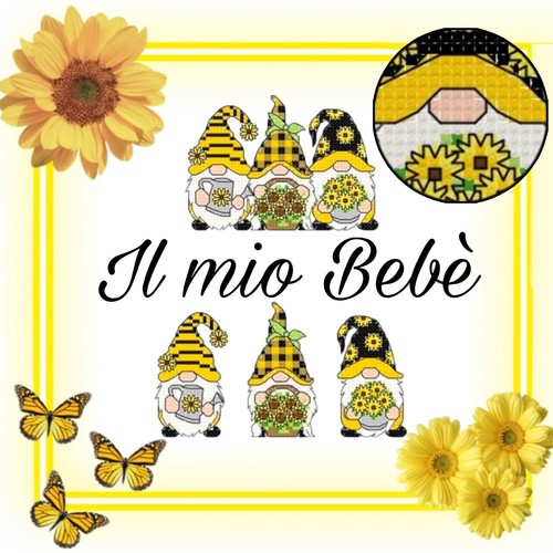 Schema punto croce gnomi - punto,