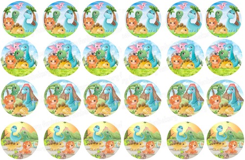 Topper per muffin dinosauro