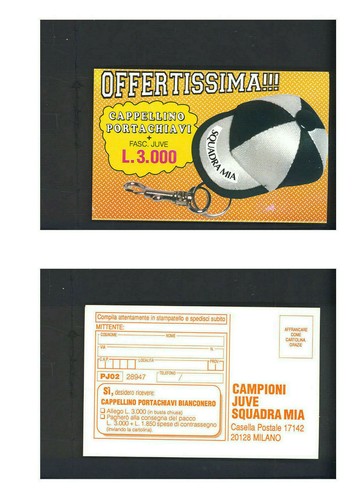 Cartolina gadgets campioni - gadgets,