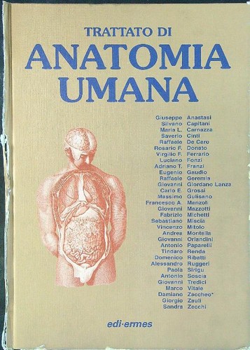 Trattato anatomia umana - trattato, di