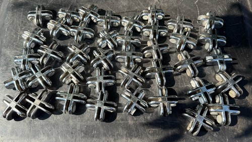 Clip connettore cubo - vetro, 4