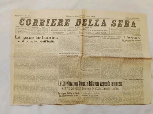 Corriere della sera 1919 - della,