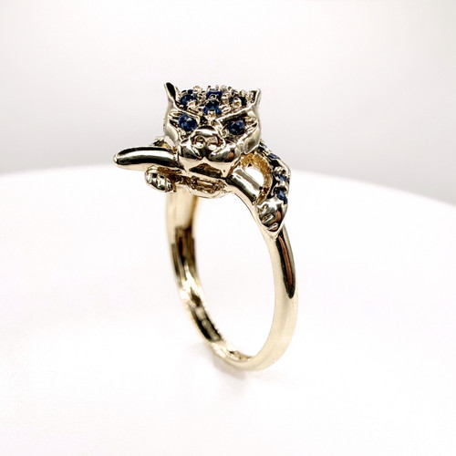 Anello pantera zaffiro - zaffiro, 9ct