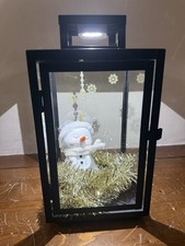 Lanterna natalizia pupazzo di neve 