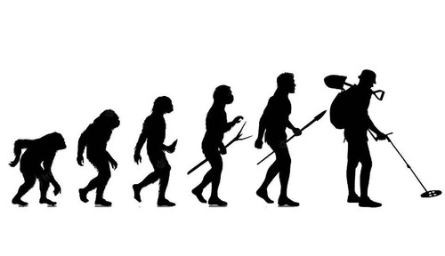 Decalcomania evolution man - decalcomania, of