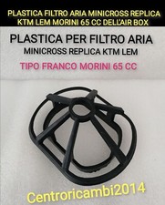 PLASTICA FILTRO ARIA MINICROSS REPLICA KTM LEM MORINI 65 CC DELL 'AIR BOX SPUGNA