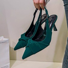 Scarpe Verde Smeraldo Con Nodo