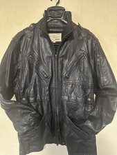AVIREX Leather Jacket Black