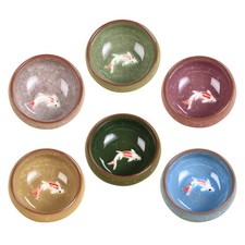  6 PCS Tazza Ceramica Da The Tazze Tè in Porcellana Tacpa Fatta Mano