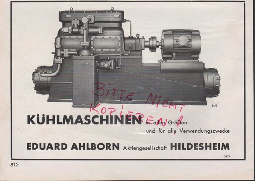 Hildesheim pubblicità 1950 - hildesheim,,